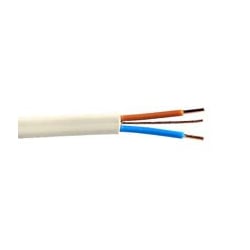 Twin and Earth White LSZH BASEC Cables (6242B)