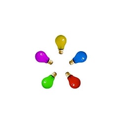 Coloured Lamps - Standard GLS and 45mm Round