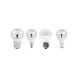 LED 45mm Clear Dimmable Warm and Cool White Round Lamps