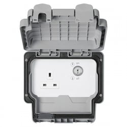 MK Masterseal Plus IP66 Key Operated Switchsockets