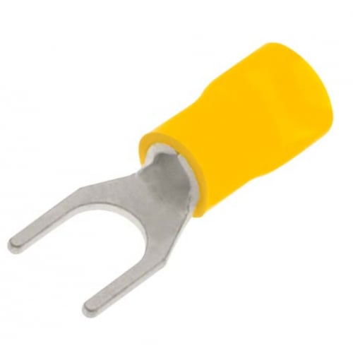Yellow Pre Insulated Fork (Spade) Terminals