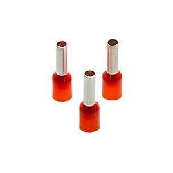 Partex CEF409F 4.0mm Orange French Bootlace Ferrules pack of 100