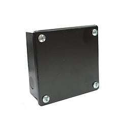 Norslo 3"x3"x11/2" Black Enamel Steel Knockout Adaptable Box