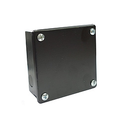 Norslo 9"x9"x3" Black Enamel Steel Knockout Adaptable Box