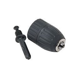PT10042 1.5-13.0mm 3 Jaw Keyless Chuck with Adaptor to SDS+ Plastic