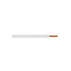 Single White Fitting Cable 0.5mm Solid Copper Conductor CU/PVC sold per metre