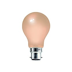 BELL 01528 25 Watt 240v BC Pink GLS Coloured Lamp