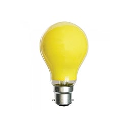 Crompton 25 Watt 240v BC Yellow GLS Coloured Lamp