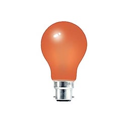 Crompton 25 Watt 240v BC Orange GLS Coloured Lamp