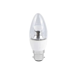 BELL 05075 4 Watt BC LED Clear Cool White Dimmable Candle Lamp