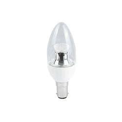 BELL 05076 4 Watt SBC LED Clear Cool White Dimmable Candle Lamp