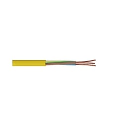 Cut to Required Metre of 1.5mm 3 core Arctic Yellow Cable