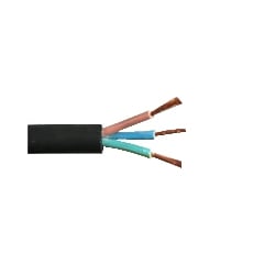 Cut To Metre length Of 4.0mm 3 Core H07RN-F Flexible Rubber Cable