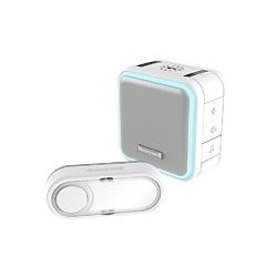 Honeywell DC515S White Wireless Portable Doorbell Kit With Halo light