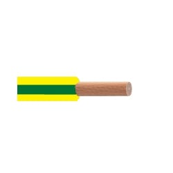 1.0mm Tri-Rated BS6231 Green And Yellow Cable (100 Metre Coil)