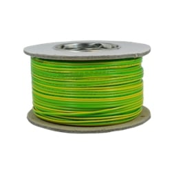 6.0mm Tri-Rated BS6231 Green And Yellow Cable (100 Metre Coil)