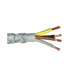 1.0mm SY 4 Core PVC Steel Braid Control Cable - Cut To Metre