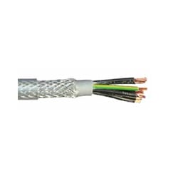 1.0mm SY 7 Core PVC Steel Braid Control Cable - Cut To Metre