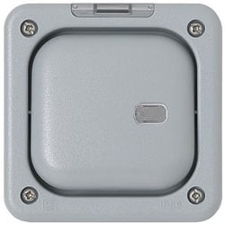 MK K56421GRY 1 Gang IP66 Masterseal Plus empty Switch/Neon Enclosure