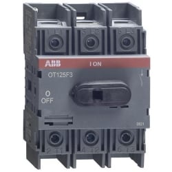 ABB OT125F3 125 Amp 3 Pole Switch Disconnector