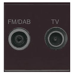 MK K5852DABBLK Logic Plus Euro 50x50mm TV-FM/DAB Diplexer Black module