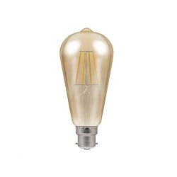 Crompton 4245 7.5 Watt BC Dimmable ST64 Squirrel Cage Vintage Lamp