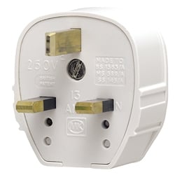 MK 655WHI 13 Amp 3 Pin White Standard Fused Toughplug