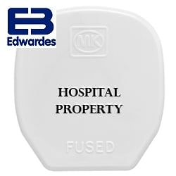 MK 655/D8WHI 13 Amp 3 Pin White Fused Toughplug 'Hospital Property'
