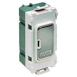 Schneider Get GUG13FCUWSS 13a Fused Grid Module White Stainless Steel