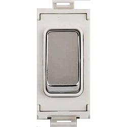 Schneider Get GUG102RWMS 10ax 2 Way Retractive White Mirror Steel
