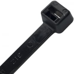 Unicrimp QTB200M 200mm x 2.5mm Nylon Black Cable Ties (100)
