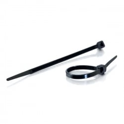Unicrimp QTB370RE 370mm x 4.8mm Releasable Nylon Black Cable Ties-100