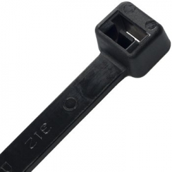 Unicrimp QTB300LH 300mm x 7.6mm Nylon Black Cable Ties (100)