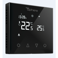 ThermoSphere SCP-B-01 Programmable Touch Screen Thermostat Black