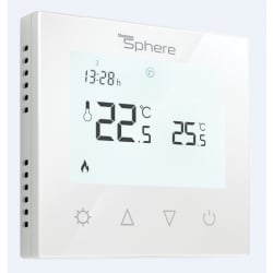 ThermoSphere SCP-W-01 Programmable Touch Screen Thermostat White