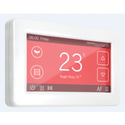 ThermoSphere DC-W-01 Dual Control White 20a Thermostat