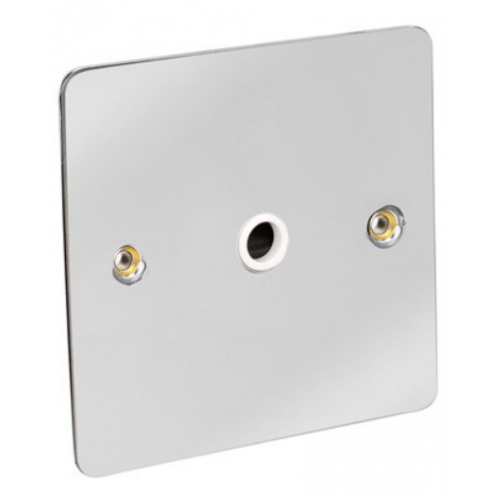 CED FFOP20C Chrome with White insert 20a Flat Plate Flex outlet