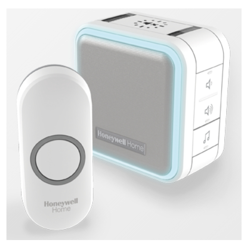 Honeywell DC515N White Wireless Portable Doorbell Kit With Halo light