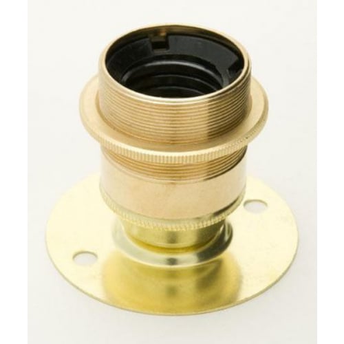 Jeani A45 ES (E27) Brass batten Holder and Shade Ring 