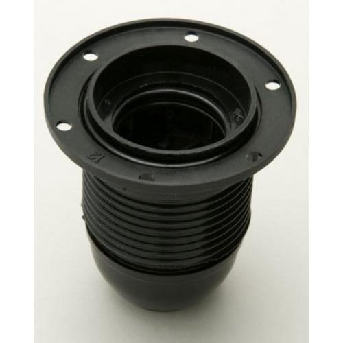 Jeani A42 ES (E27) Black Plastic 10mm entry Holder with shade ring