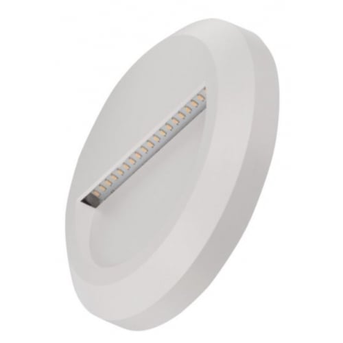 Timeguard LEDSL3WH 1.3 Watt White Round LED Step Light