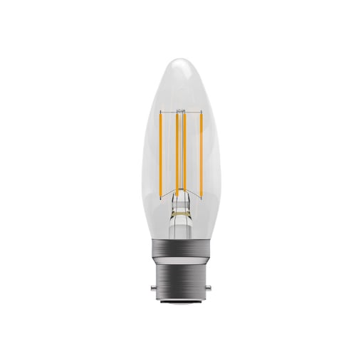 Bell 05305 4w LED Filament 470 lumen Dimmable BC Candle Lamp