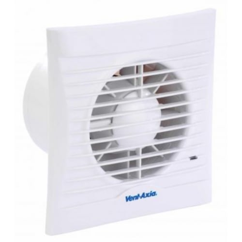 Vent Axia Silhouette 100T 100mm Slimline Timer Axial Fan - 454056