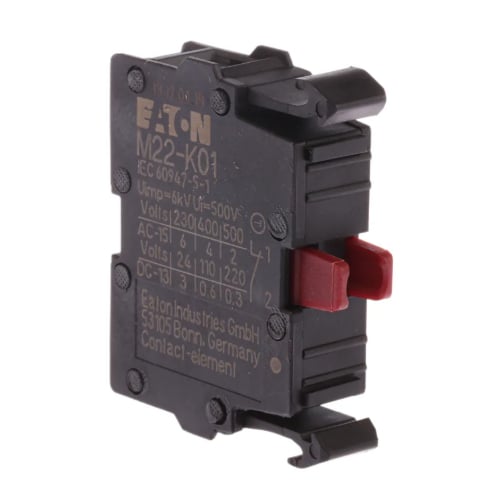 Eaton Moeller 216378 M22-K01 1 N/C Front Fixing Contact Block