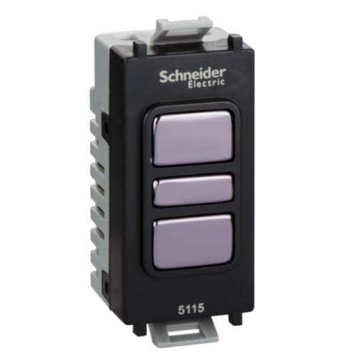 Schneider GGBGUGEMDIMLBBN 100w LED Grid Dimmer Black/Black Nickel