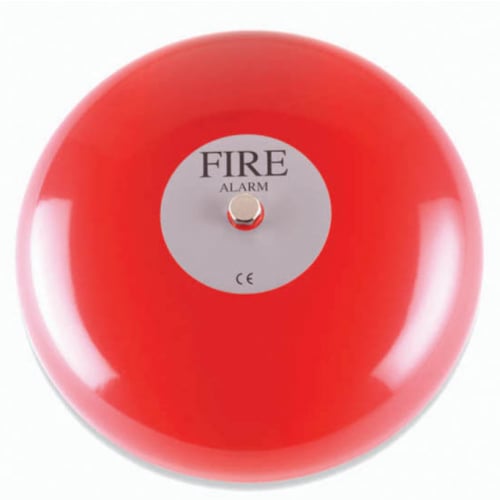 ESP WFB-1 200mm Weatherproof Red Fire Bell Red (95dBA) IP55