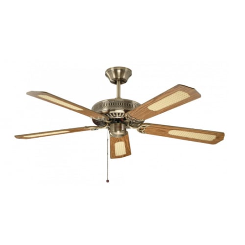 Fantasia 110019 Classic 52" Brass Ceiling Fan with Reversable Blades