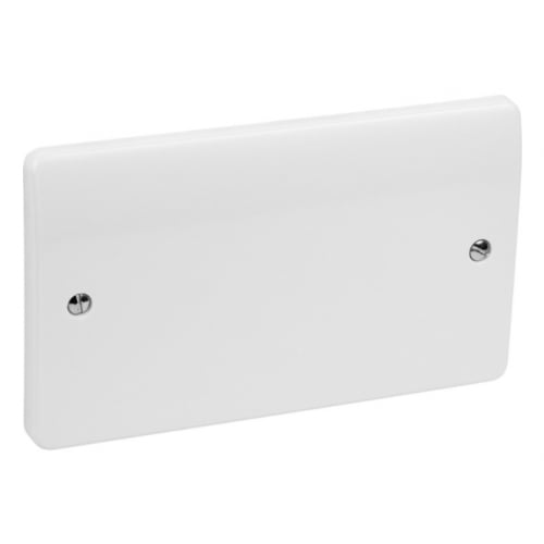 MK K3828WHI 2 Gang Moulded Blanking Plate 86mm x 146mm