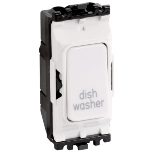 MK K4896DWWHI 20a DP Grid Switch module marked DISH WASHER