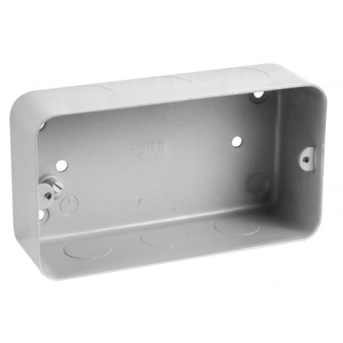 MK 892ALM 3&4 Gang Grid Plus Flush Metal Box for Grid Switch Plates